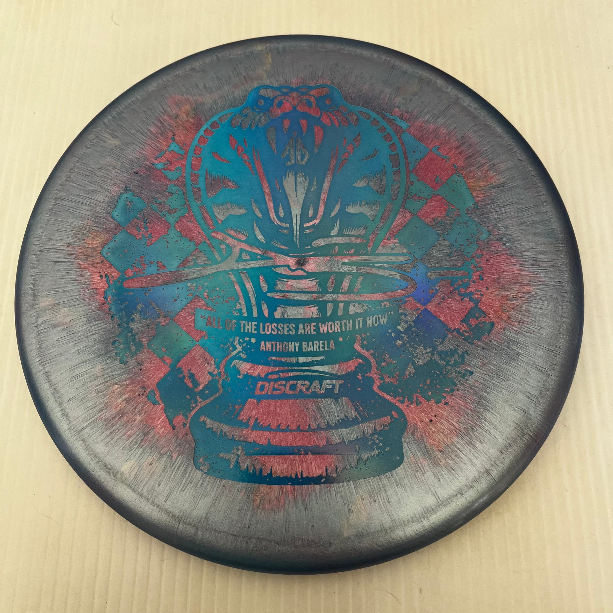 Discraft 2024 Anthony Barela Chess.com Champion Colorshift Ti Titanium Zone 4/3/0/3