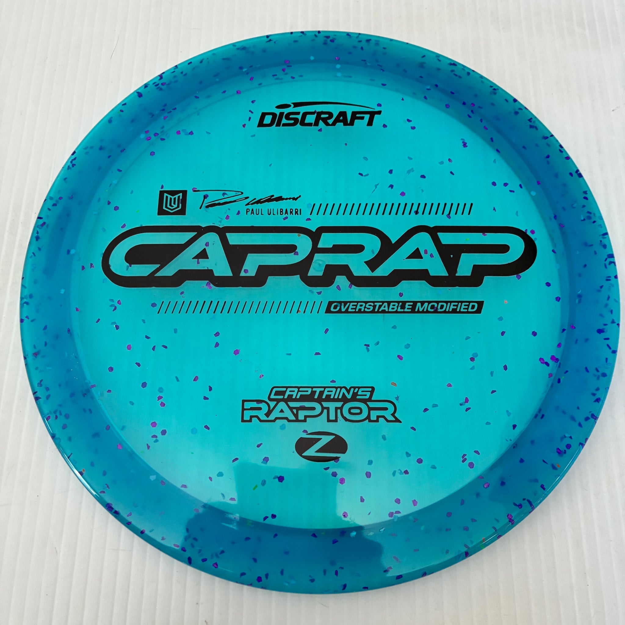 Discraft 2026 Paul Ulibarri Tour Series Z Confetti Captain's Raptor 9/3/1/4