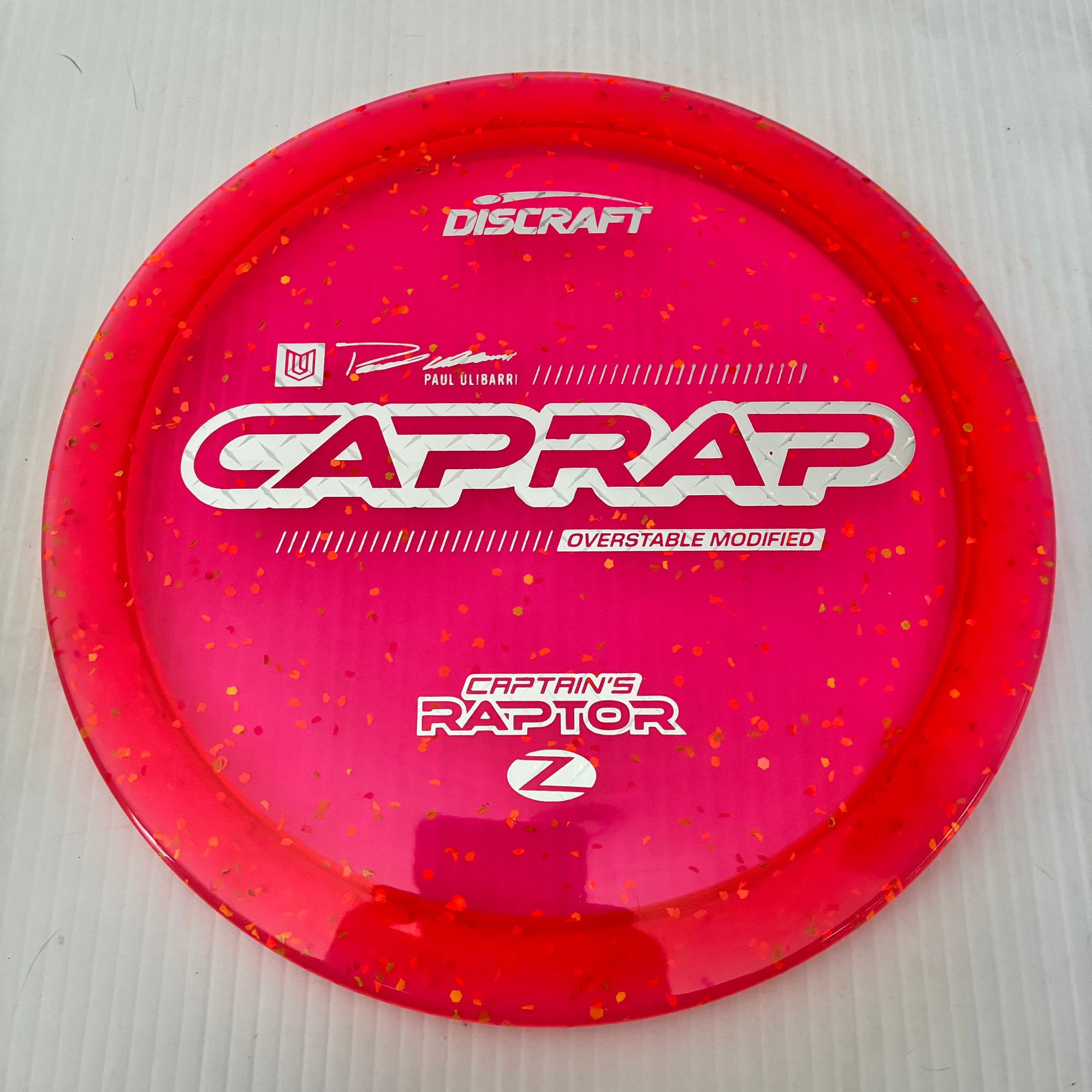 Discraft 2026 Paul Ulibarri Tour Series Z Confetti Captain's Raptor 9/3/1/4