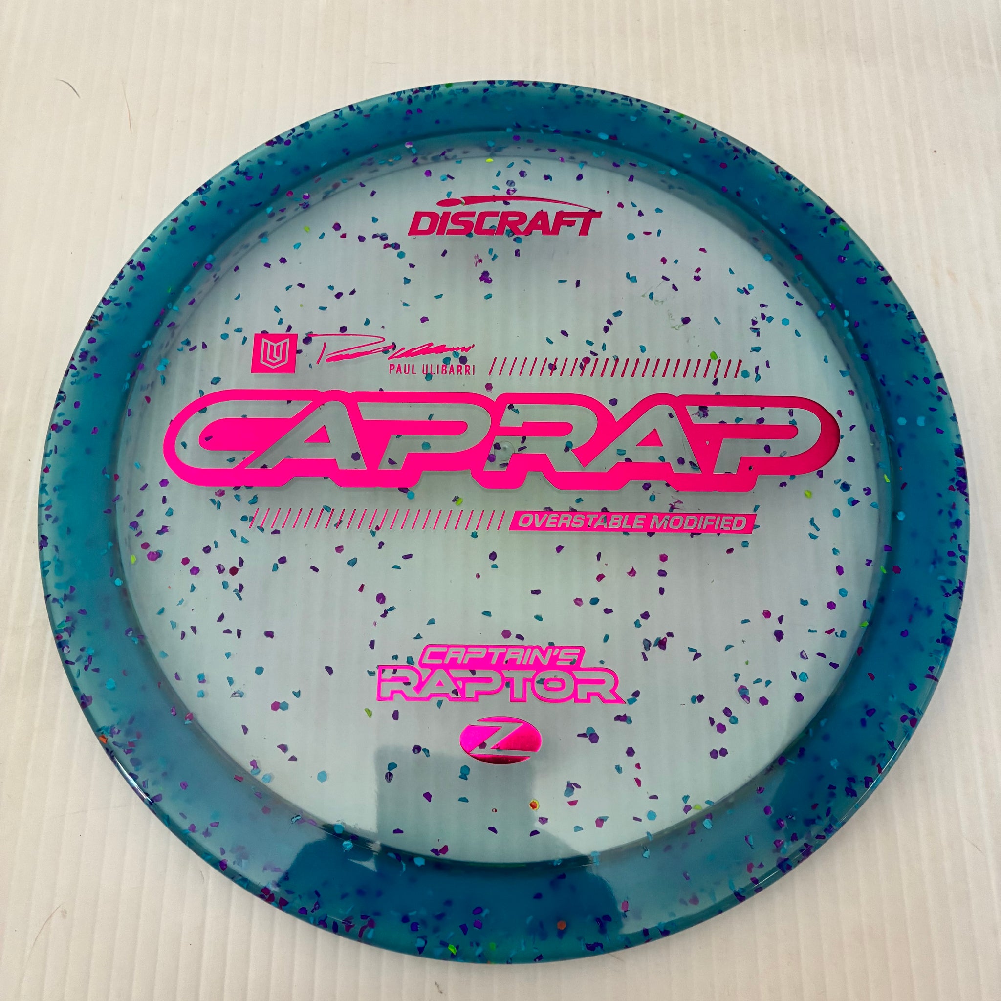 Discraft 2026 Paul Ulibarri Tour Series Z Confetti Captain's Raptor 9/3/1/4