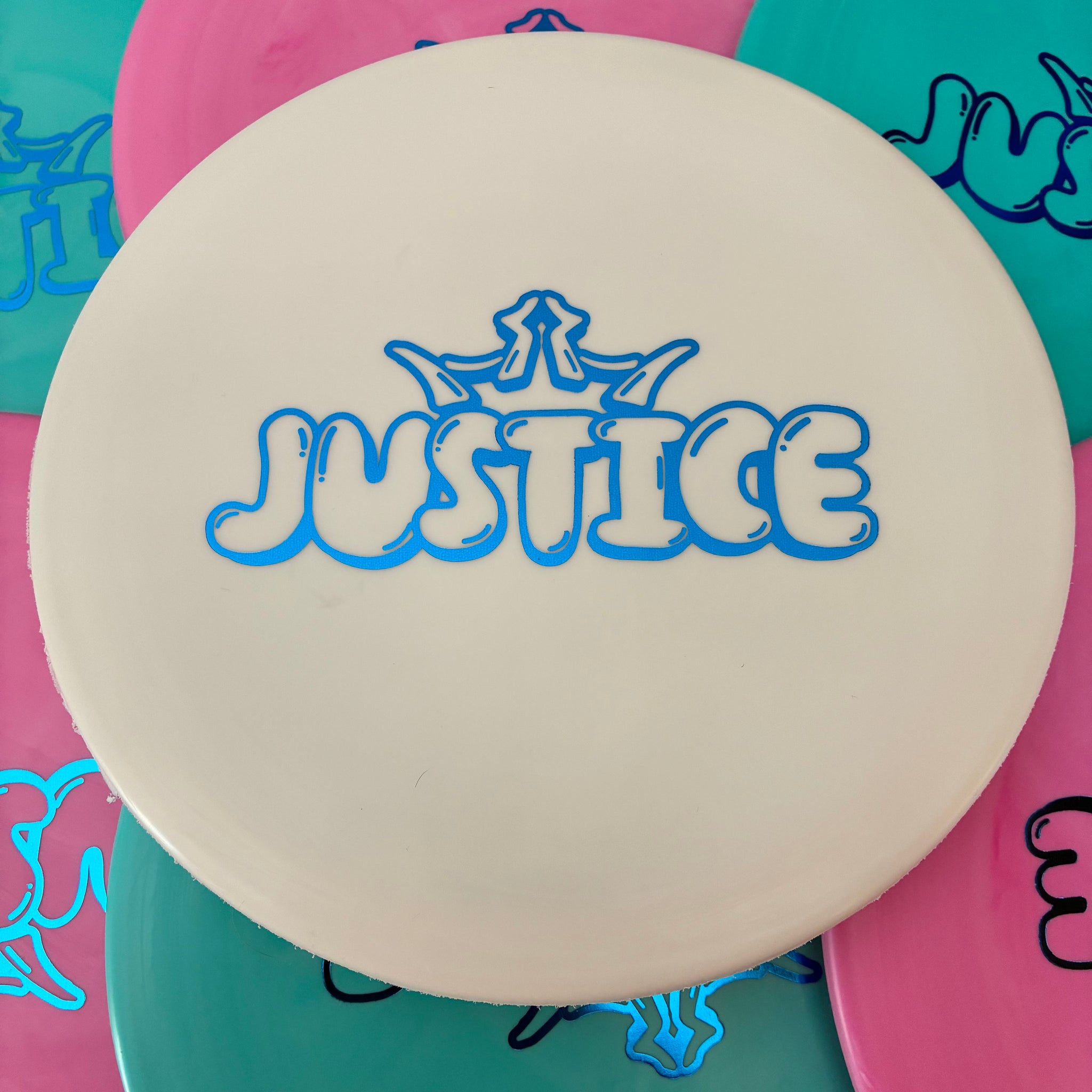 Dynamic Discs Classic Soft Moonshine Glow Bubbled Justice 5/1/0.5/4