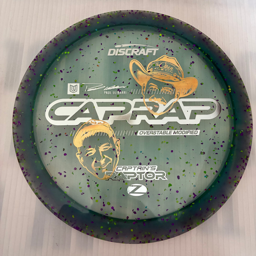 Discraft 2026 Paul Ulibarri Open @ Austin Champion Z Confetti Captain's Raptor 9/3/1/4