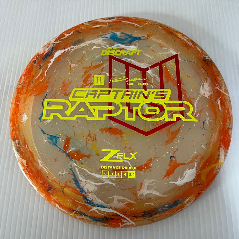 Discraft 2024 Paul Ulibarri Overstamp Jawbreaker Z FLX Captain's Raptor 9/3/1/4