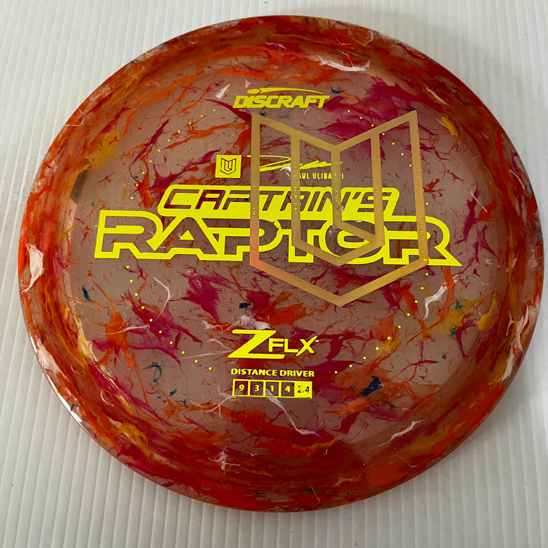 Discraft 2024 Paul Ulibarri Overstamp Jawbreaker Z FLX Captain's Raptor 9/3/1/4