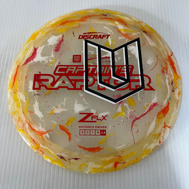 Discraft 2024 Paul Ulibarri Overstamp Jawbreaker Z FLX Captain's Raptor 9/3/1/4