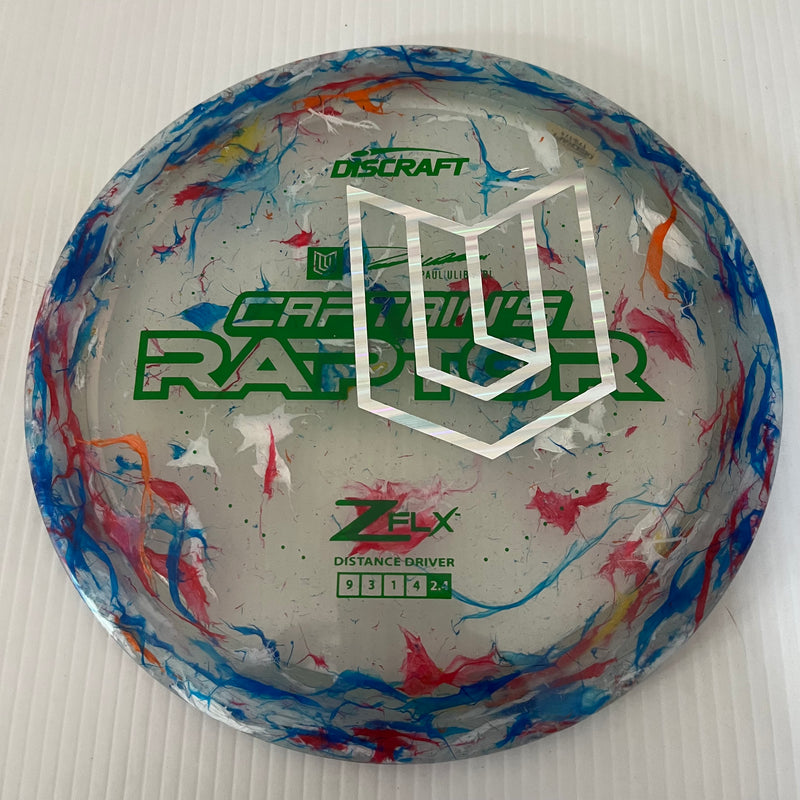 Discraft 2024 Paul Ulibarri Overstamp Jawbreaker Z FLX Captain's Raptor 9/3/1/4