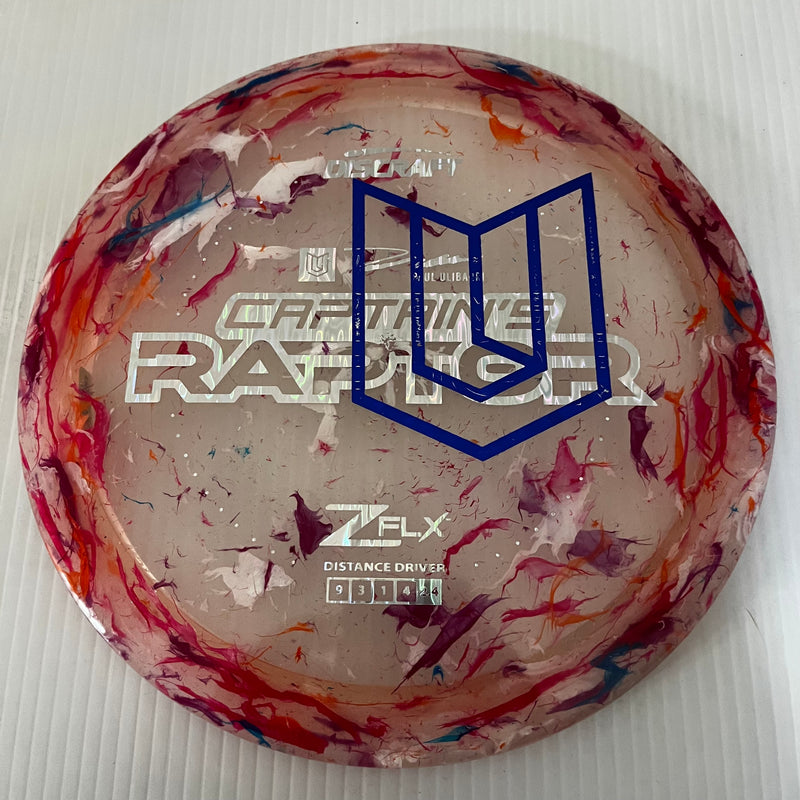 Discraft 2024 Paul Ulibarri Overstamp Jawbreaker Z FLX Captain's Raptor 9/3/1/4