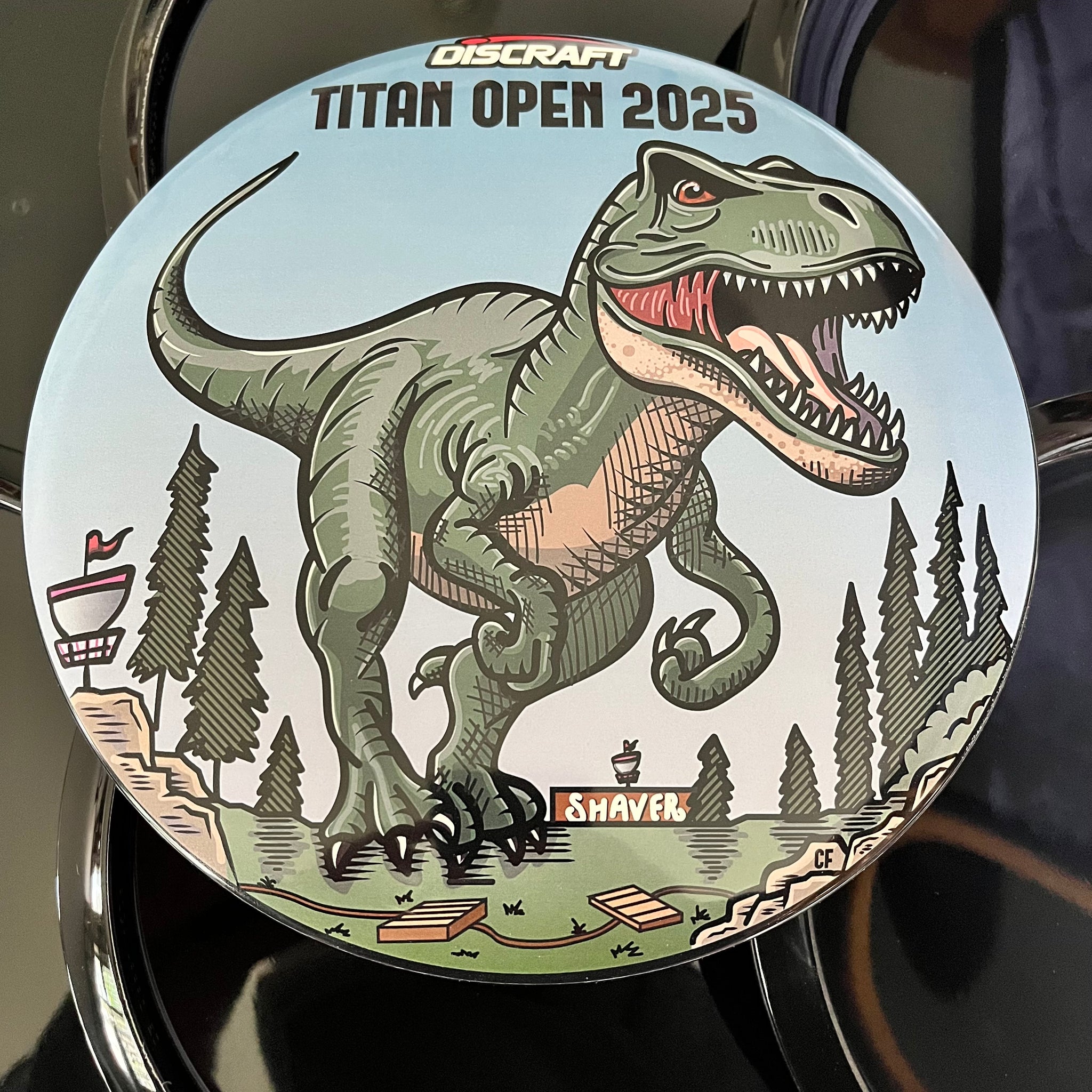 Discraft 2025 Titan Open T-Rex SuperColor ESP Buzzz 5/4/-1/1