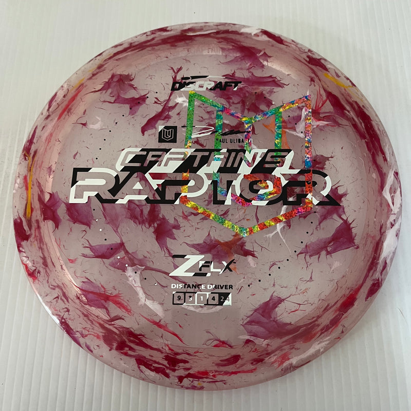 Discraft 2024 Paul Ulibarri Overstamp Jawbreaker Z FLX Captain's Raptor 9/3/1/4