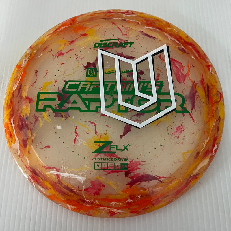 Discraft 2024 Paul Ulibarri Overstamp Jawbreaker Z FLX Captain's Raptor 9/3/1/4