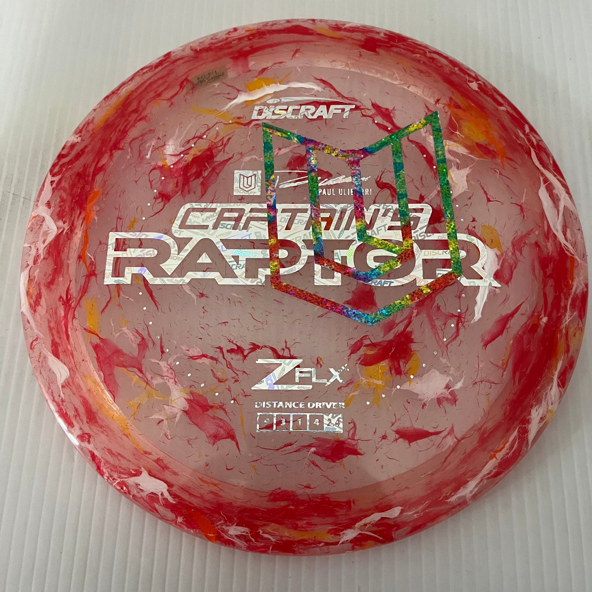 Discraft 2024 Paul Ulibarri Overstamp Jawbreaker Z FLX Captain's Raptor 9/3/1/4