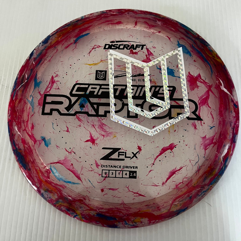 Discraft 2024 Paul Ulibarri Overstamp Jawbreaker Z FLX Captain's Raptor 9/3/1/4