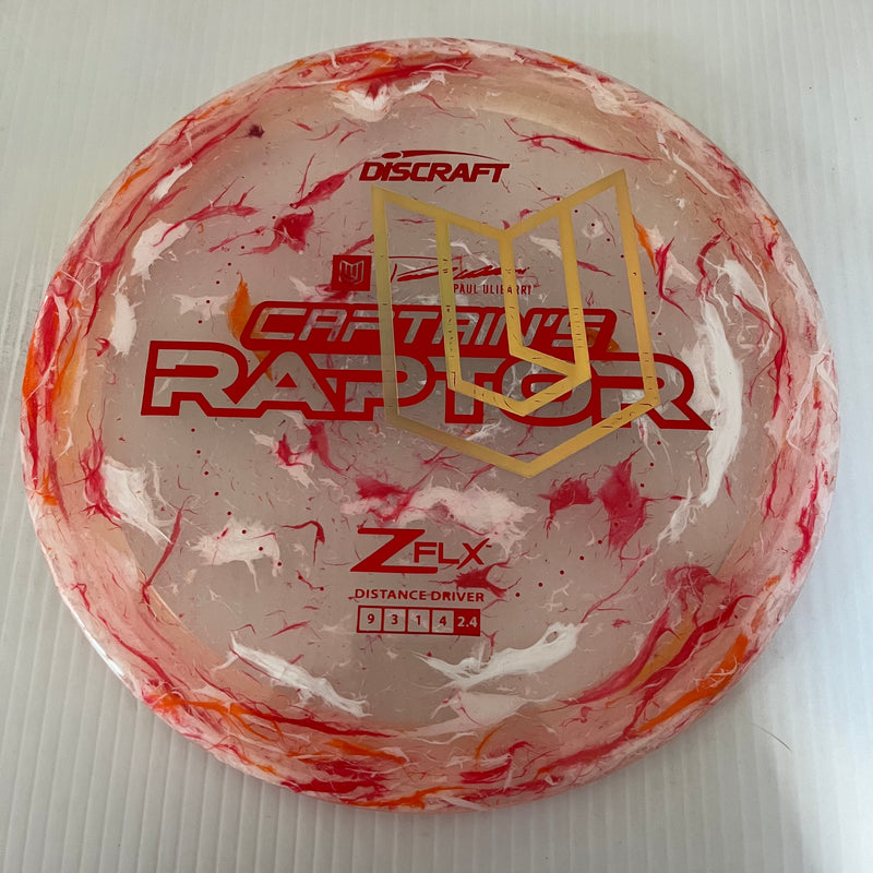 Discraft 2024 Paul Ulibarri Overstamp Jawbreaker Z FLX Captain's Raptor 9/3/1/4