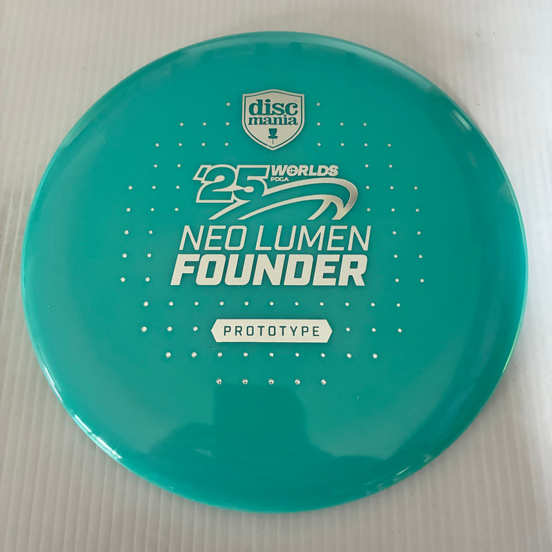 Discmania 2025 Worlds Prototype Evolution NEO Lumen Glow Founder 5/6/-4/1