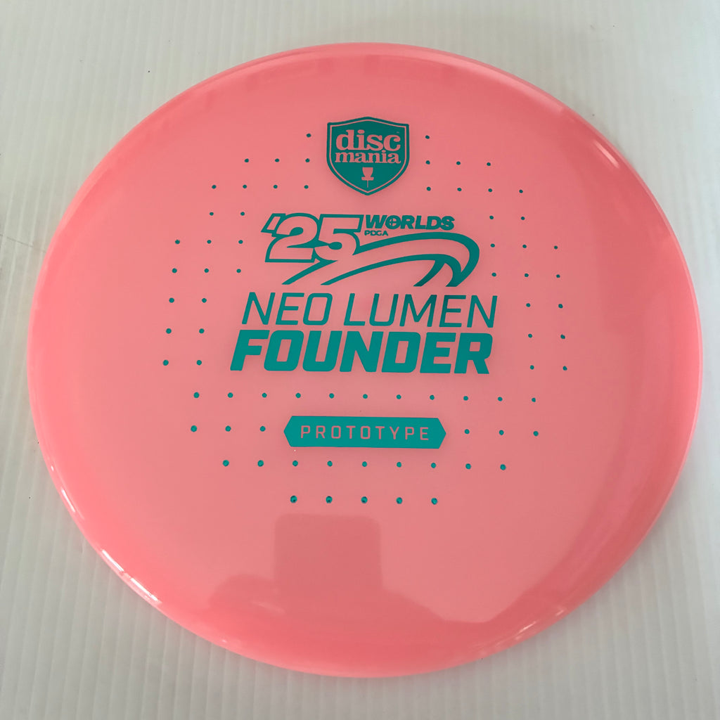 Discmania 2025 Worlds Prototype Evolution NEO Lumen Glow Founder 5/6/-4/1