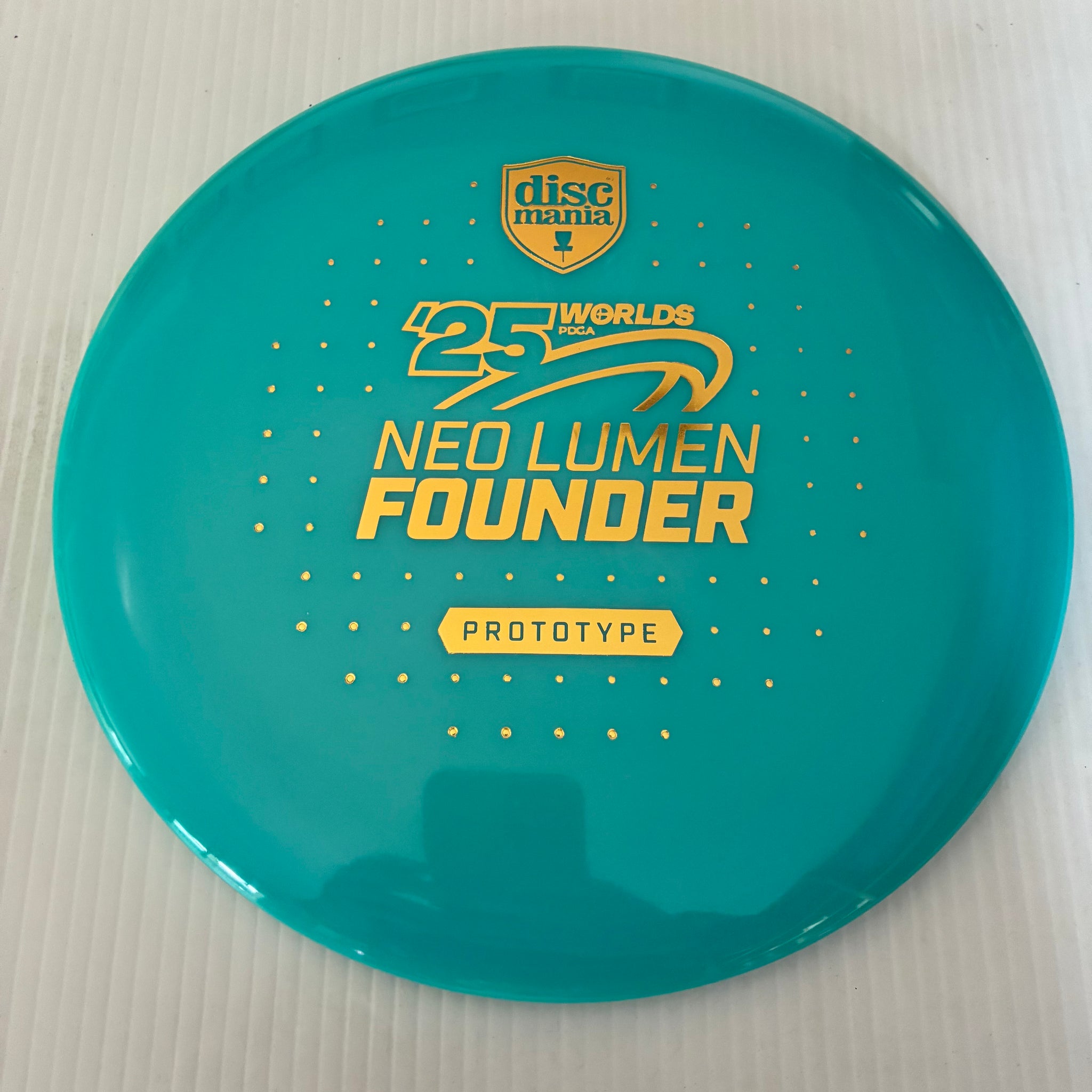 Discmania 2025 Worlds Prototype Evolution NEO Lumen Glow Founder 5/6/-4/1