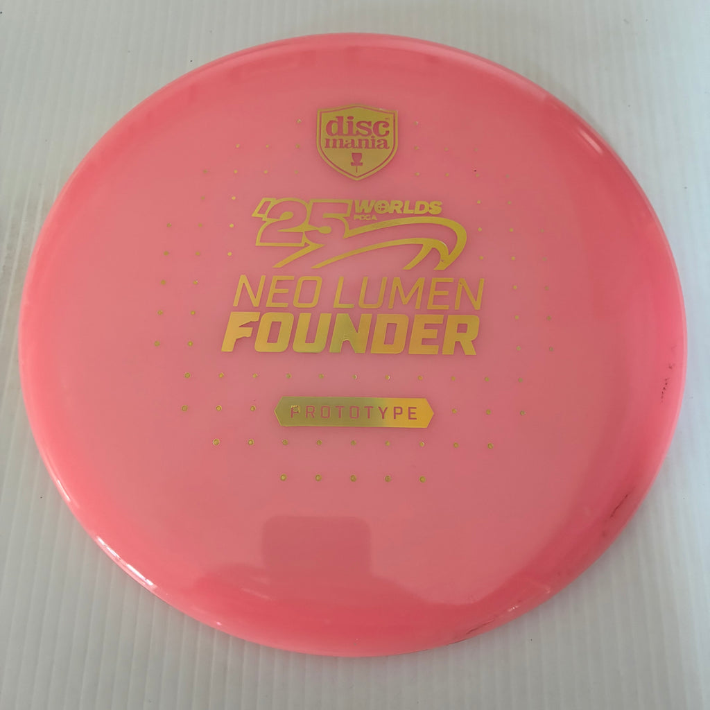 Discmania 2025 Worlds Prototype Evolution NEO Lumen Glow Founder 5/6/-4/1