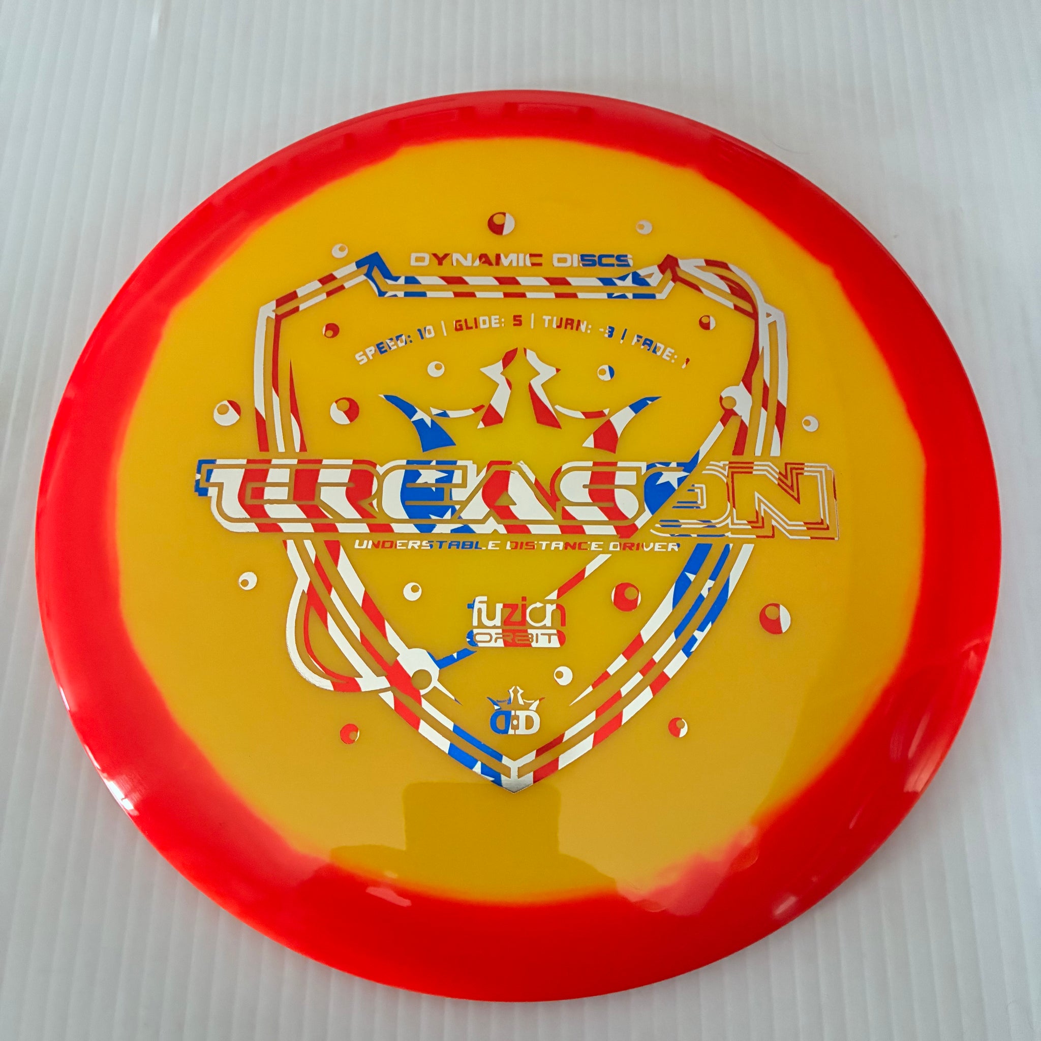 Dynamic Discs Fuzion Orbit Treason 10/5/-3/1
