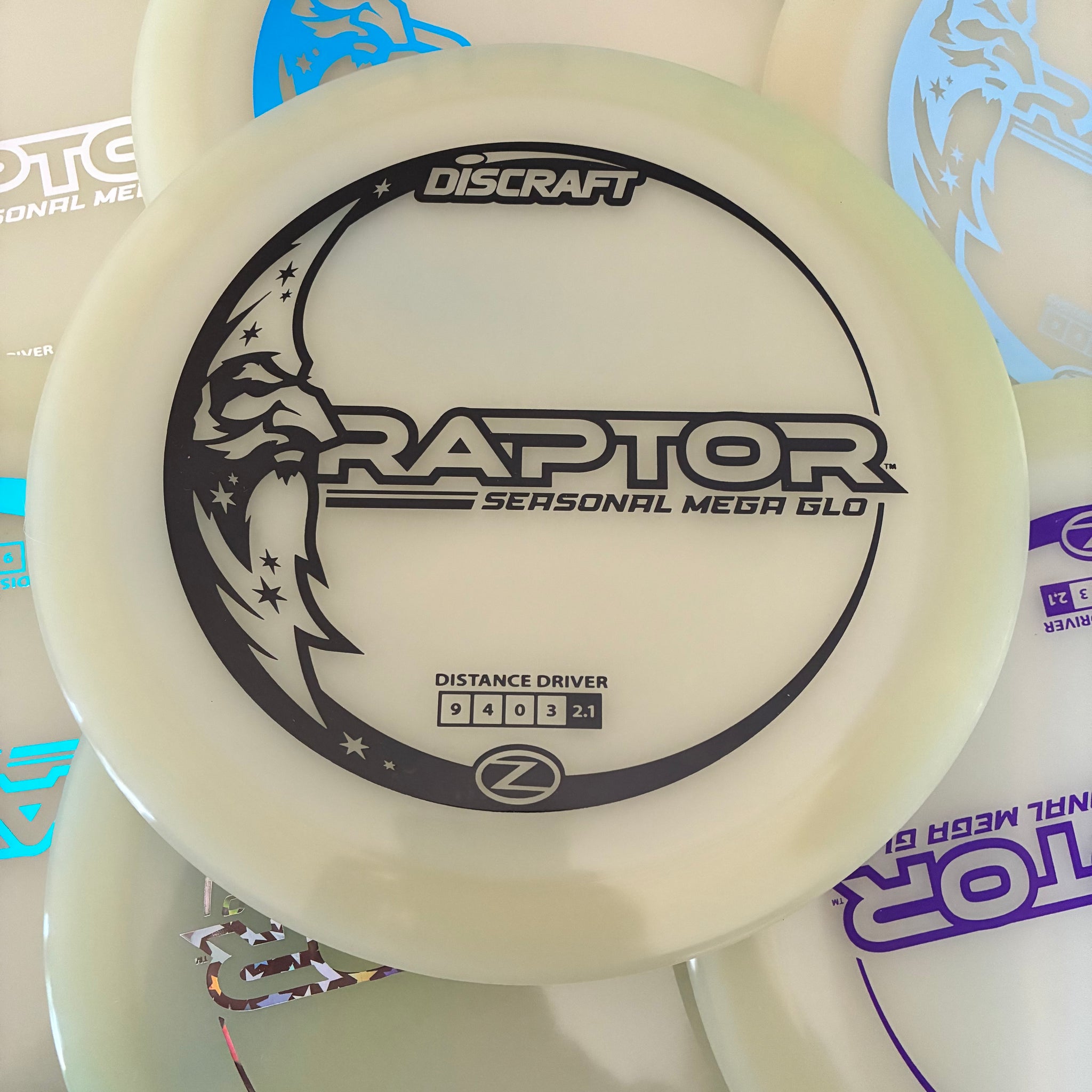 Discraft Mega GLO Z Raptor 9/4/0/3