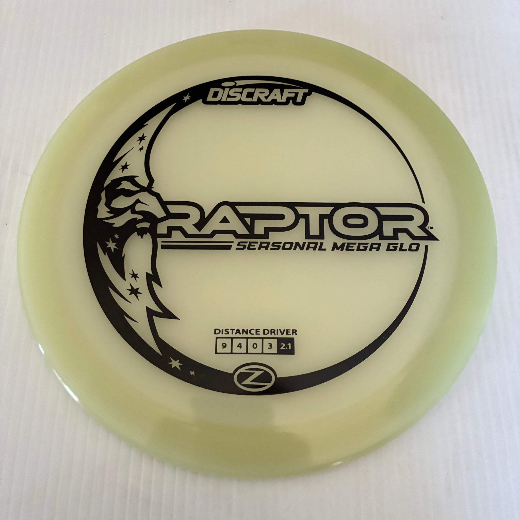 Discraft Mega GLO Z Raptor 9/4/0/3