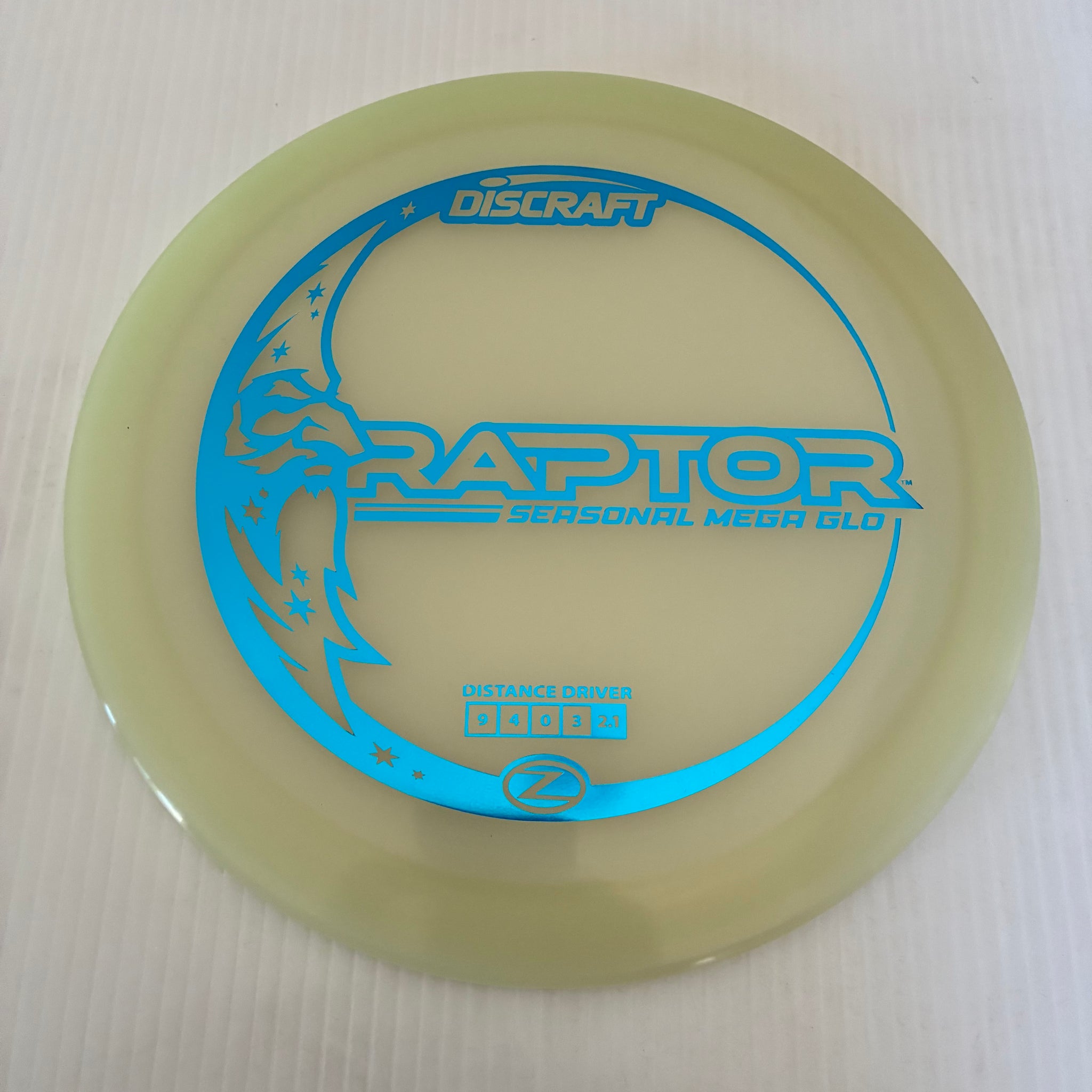Discraft Mega GLO Z Raptor 9/4/0/3