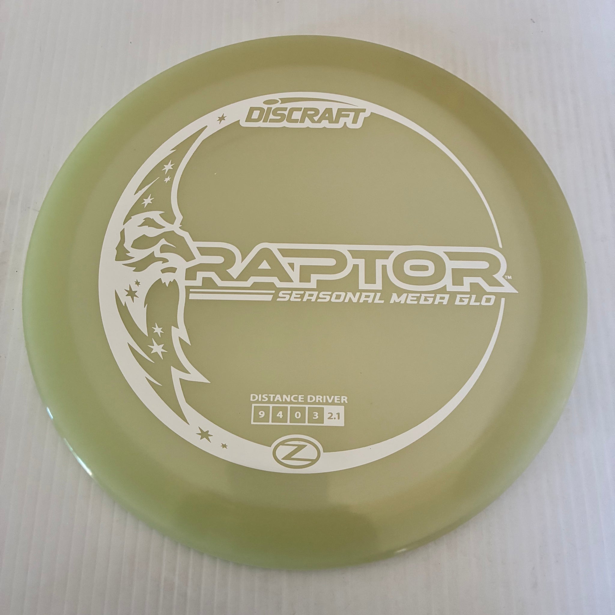 Discraft Mega GLO Z Raptor 9/4/0/3