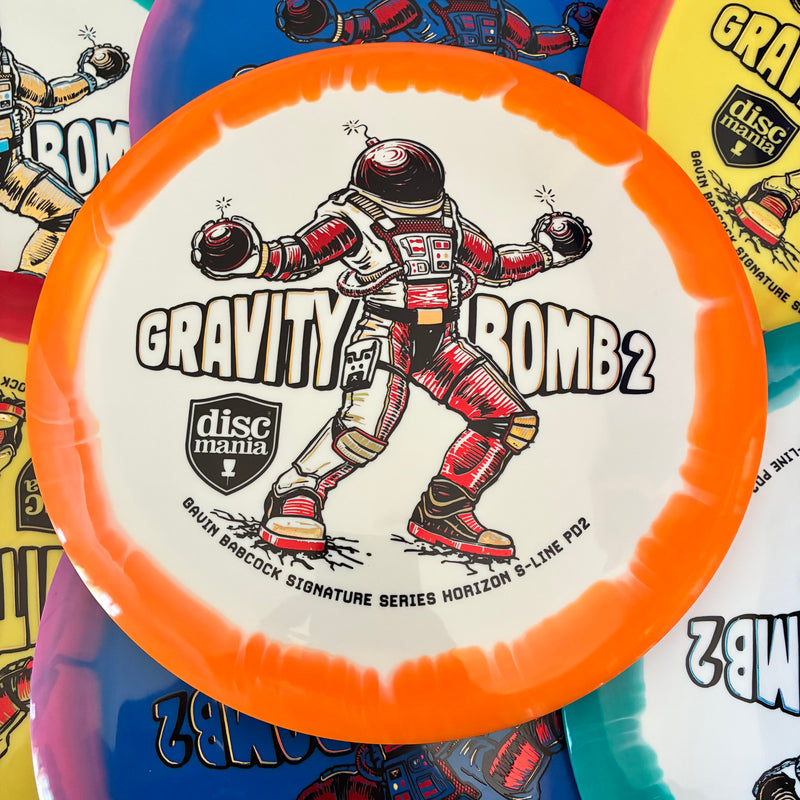 Discmania 2025 Gavin Babcock Signature Series Triple Foil Gravity Bomb 2 Horizon S-Line PD2 12/4/0/4