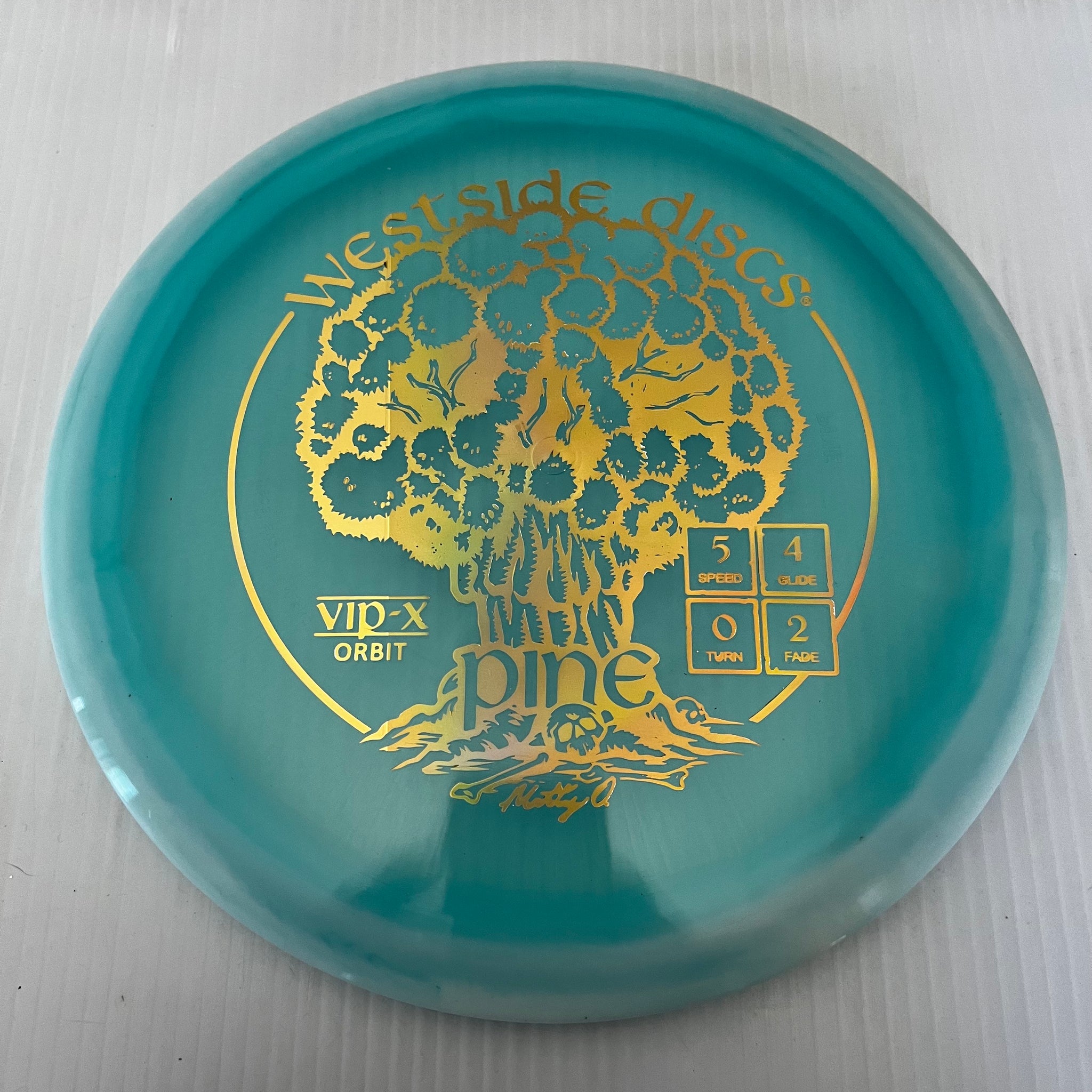 Westside Discs 2024 Matt Orum Team Series VIP-X Orbit Pine 5/4/0/2