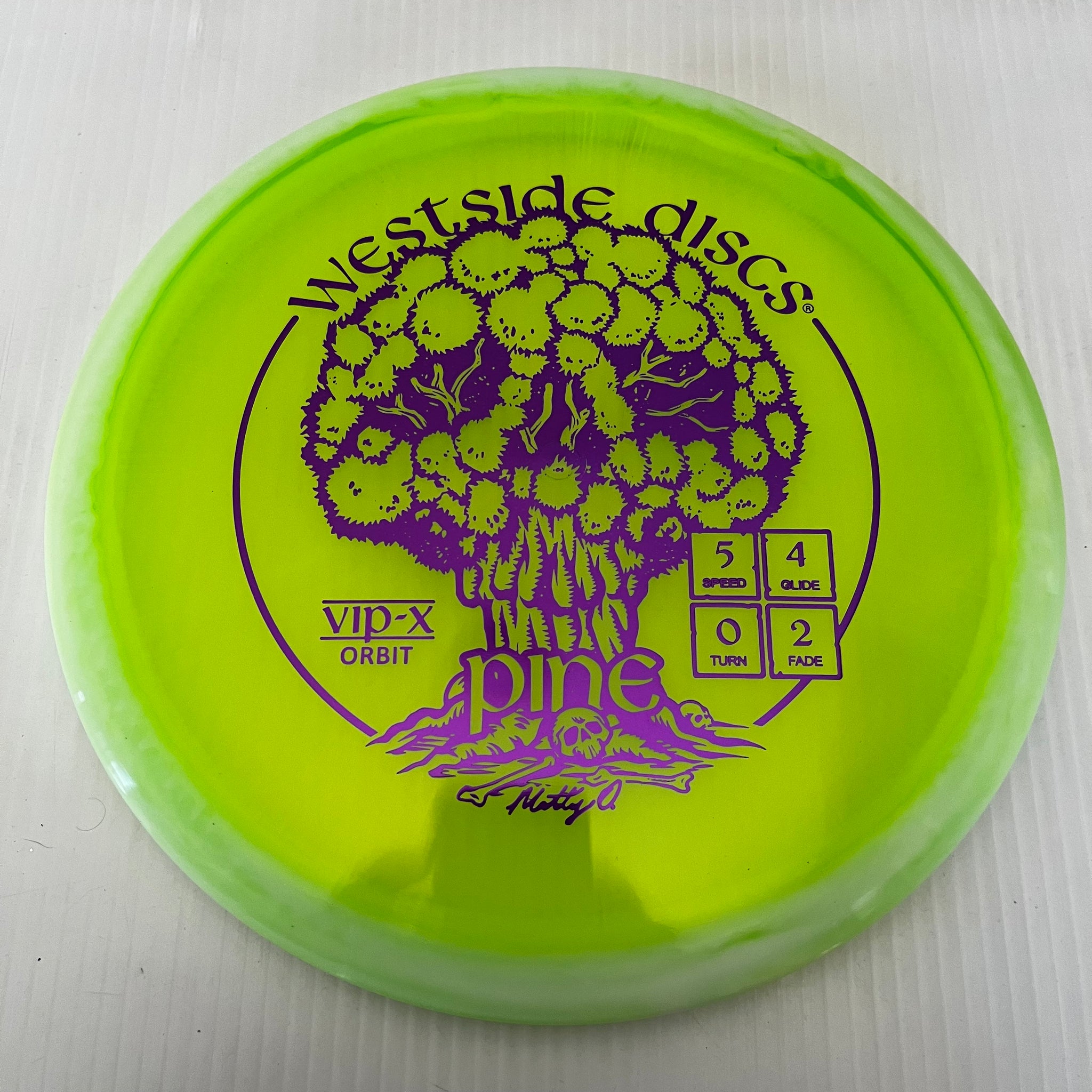 Westside Discs 2024 Matt Orum Team Series VIP-X Orbit Pine 5/4/0/2
