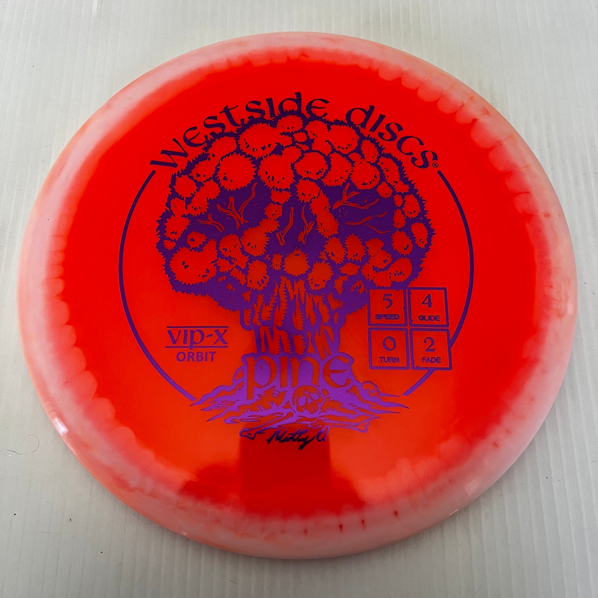 Westside Discs 2024 Matt Orum Team Series VIP-X Orbit Pine 5/4/0/2