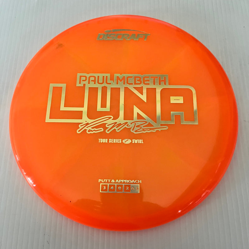 Discraft 2025 Paul McBeth Tour Series Z Swirl Blend Luna 3/3/0/3