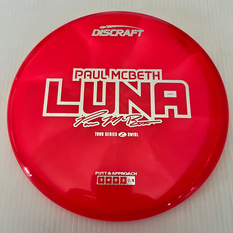 Discraft 2025 Paul McBeth Tour Series Z Swirl Blend Luna 3/3/0/3