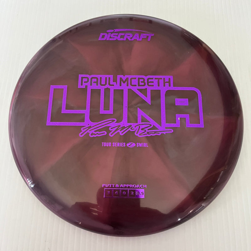 Discraft 2025 Paul McBeth Tour Series Z Swirl Blend Luna 3/3/0/3