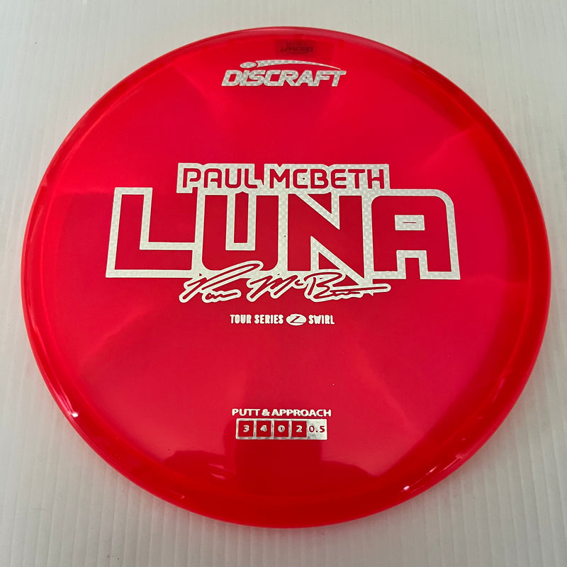 Discraft 2025 Paul McBeth Tour Series Z Swirl Blend Luna 3/3/0/3