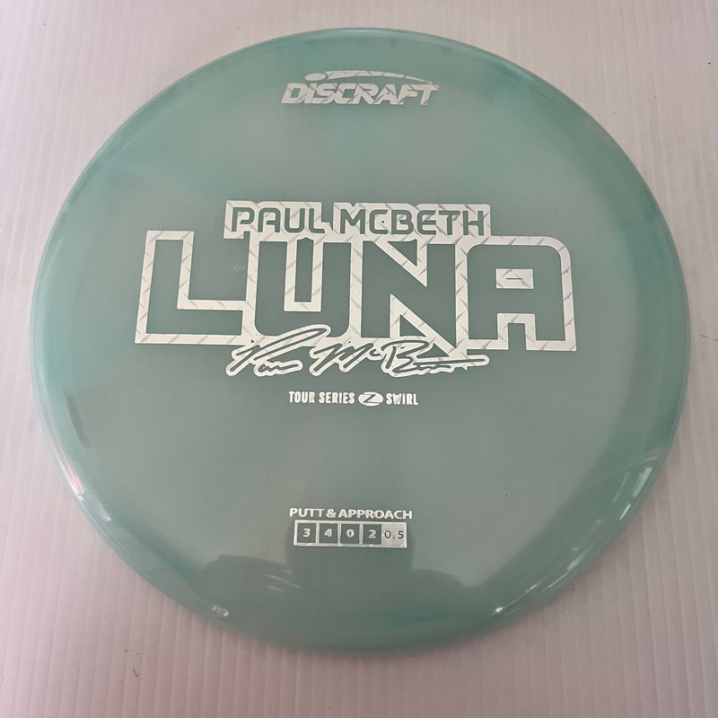 Discraft 2025 Paul McBeth Tour Series Z Swirl Blend Luna 3/3/0/3