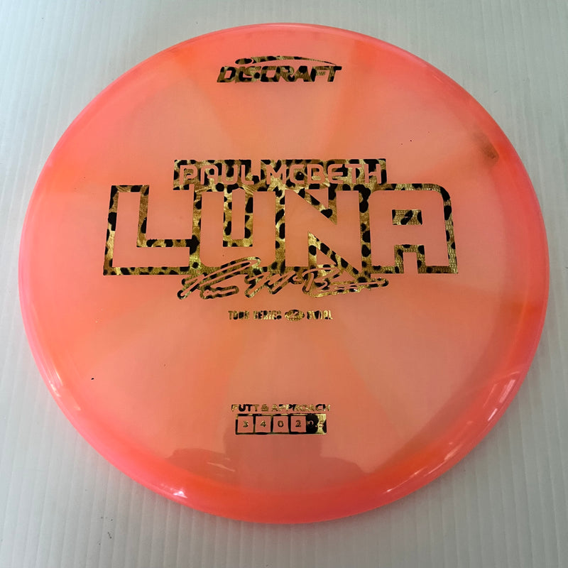 Discraft 2025 Paul McBeth Tour Series Z Swirl Blend Luna 3/3/0/3