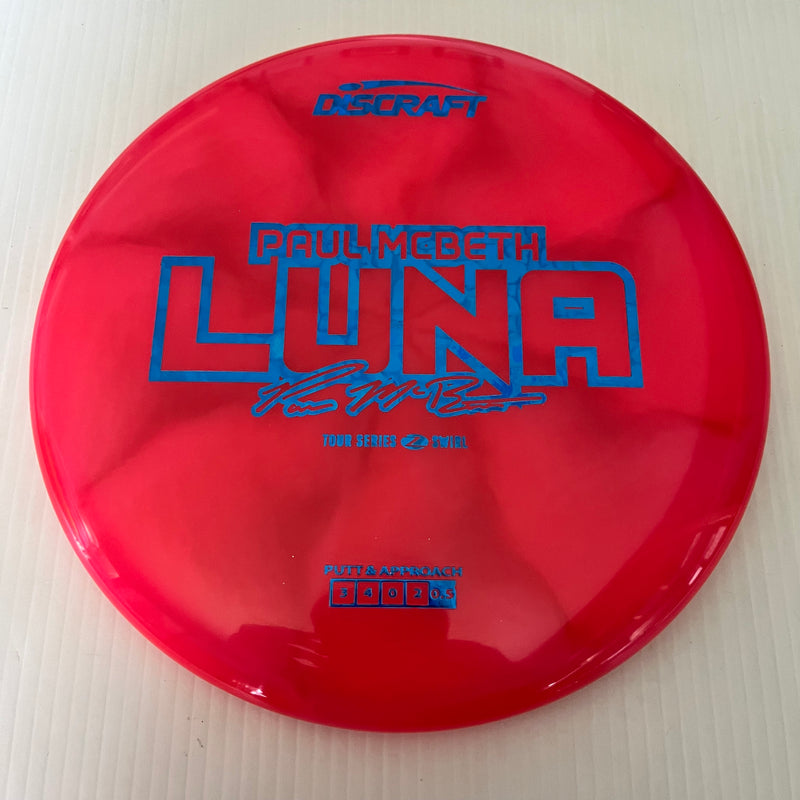 Discraft 2025 Paul McBeth Tour Series Z Swirl Blend Luna 3/3/0/3