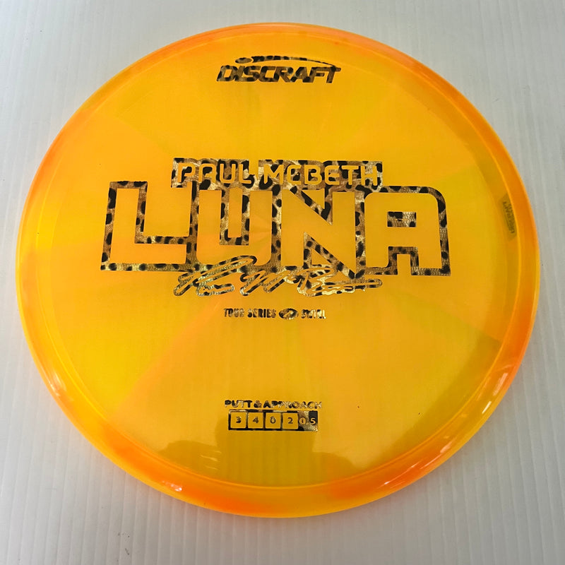 Discraft 2025 Paul McBeth Tour Series Z Swirl Blend Luna 3/3/0/3