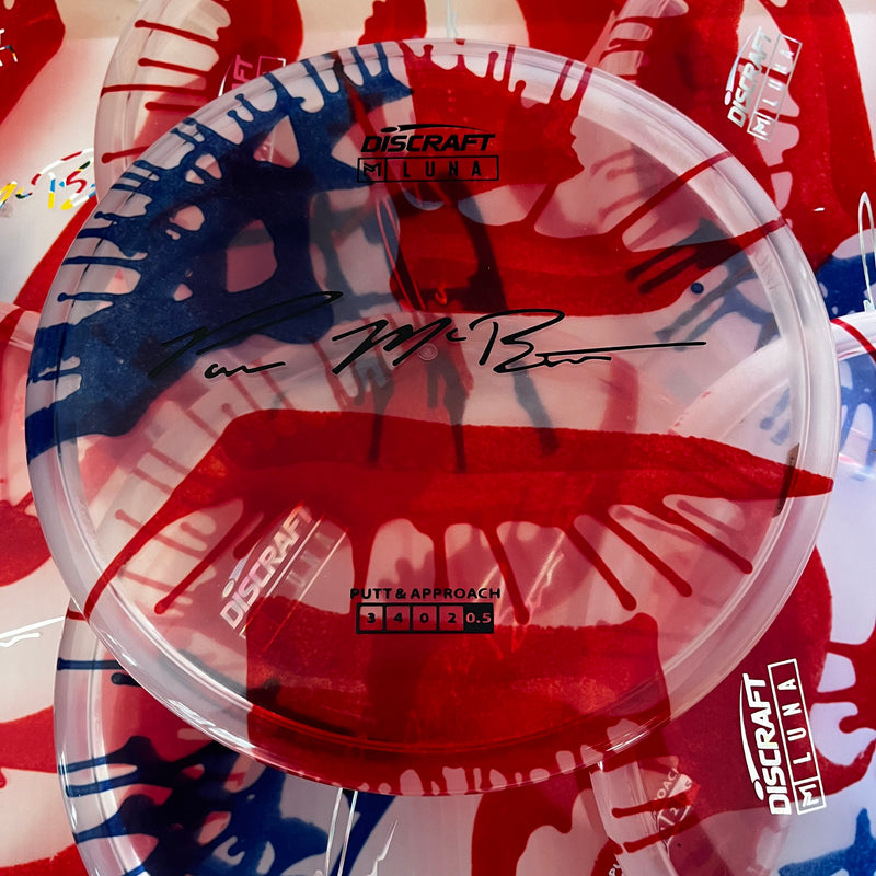 Discraft Paul McBeth American Flag Fly Dye Z Luna 3/3/0/3