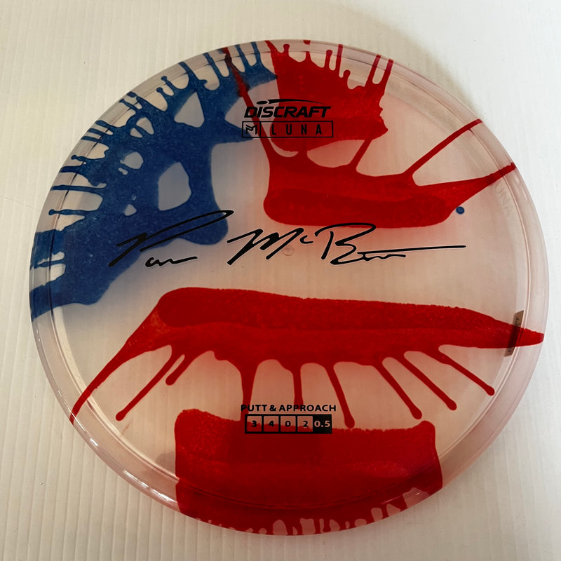 Discraft Paul McBeth American Flag Fly Dye Z Luna 3/3/0/3