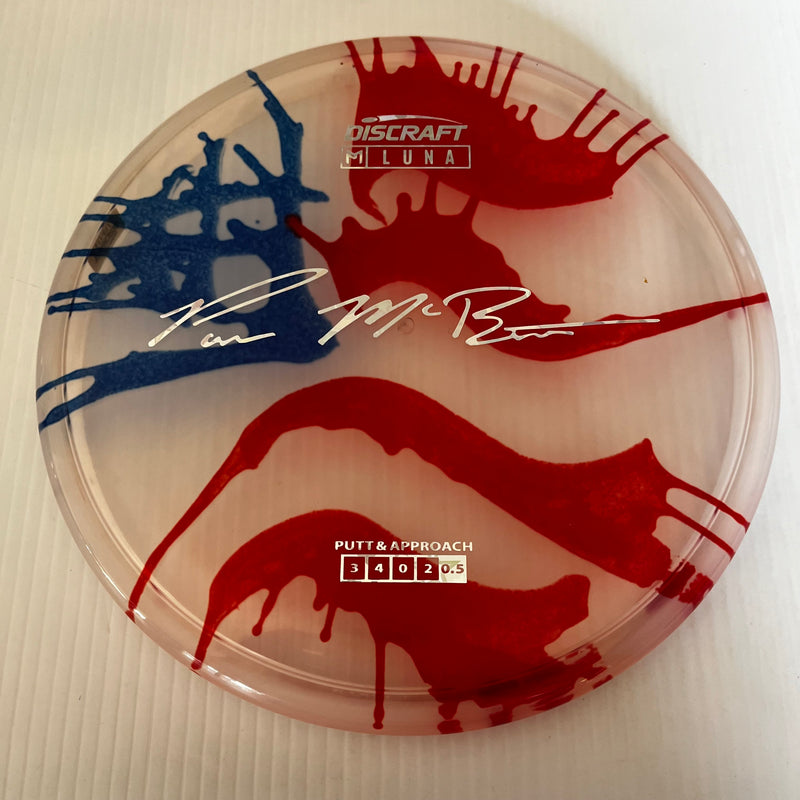 Discraft Paul McBeth American Flag Fly Dye Z Luna 3/3/0/3