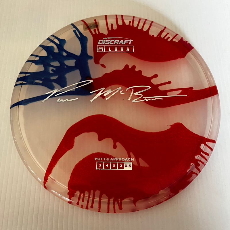 Discraft Paul McBeth American Flag Fly Dye Z Luna 3/3/0/3