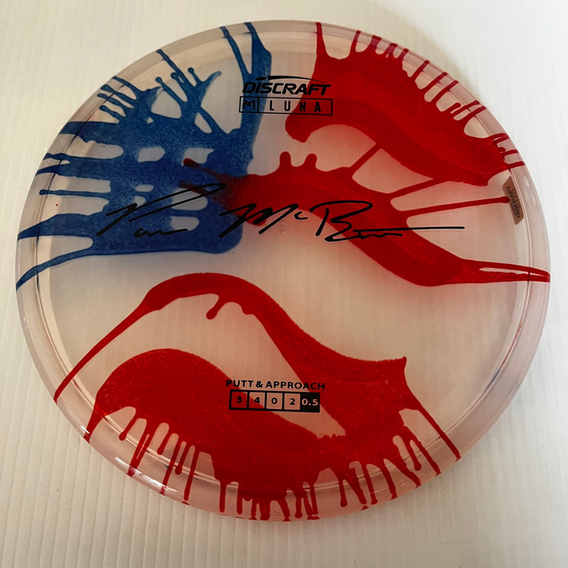 Discraft Paul McBeth American Flag Fly Dye Z Luna 3/3/0/3