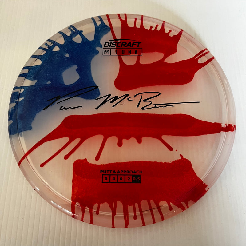 Discraft Paul McBeth American Flag Fly Dye Z Luna 3/3/0/3