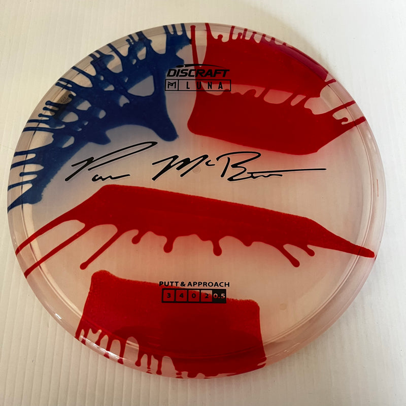 Discraft Paul McBeth American Flag Fly Dye Z Luna 3/3/0/3