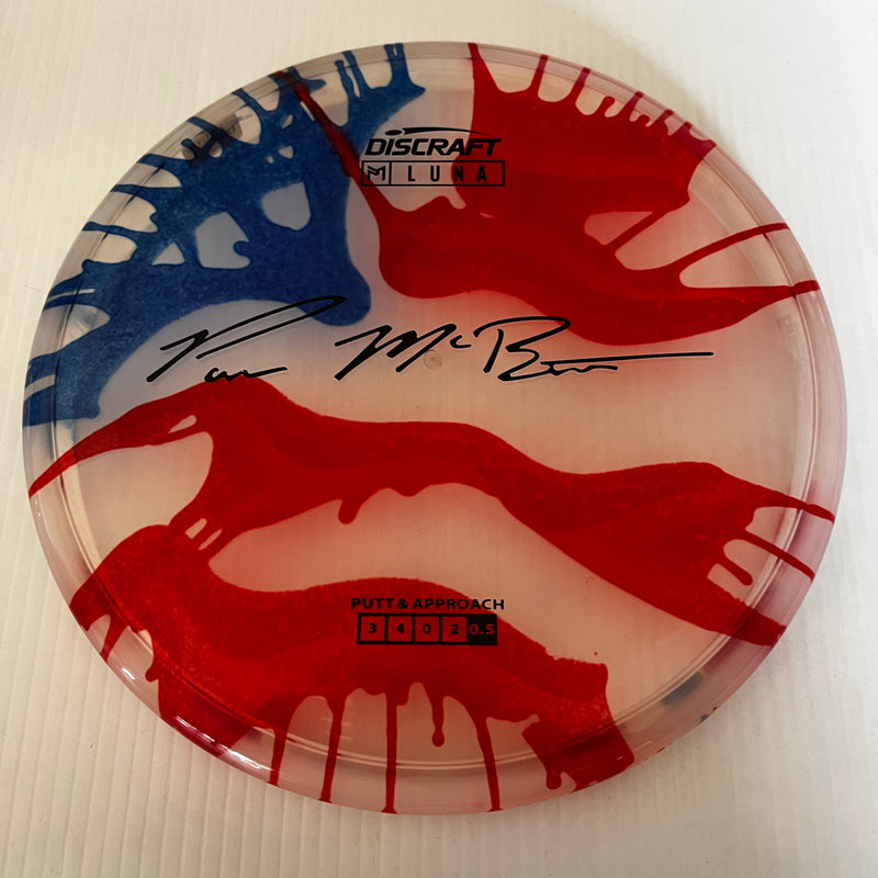 Discraft Paul McBeth American Flag Fly Dye Z Luna 3/3/0/3