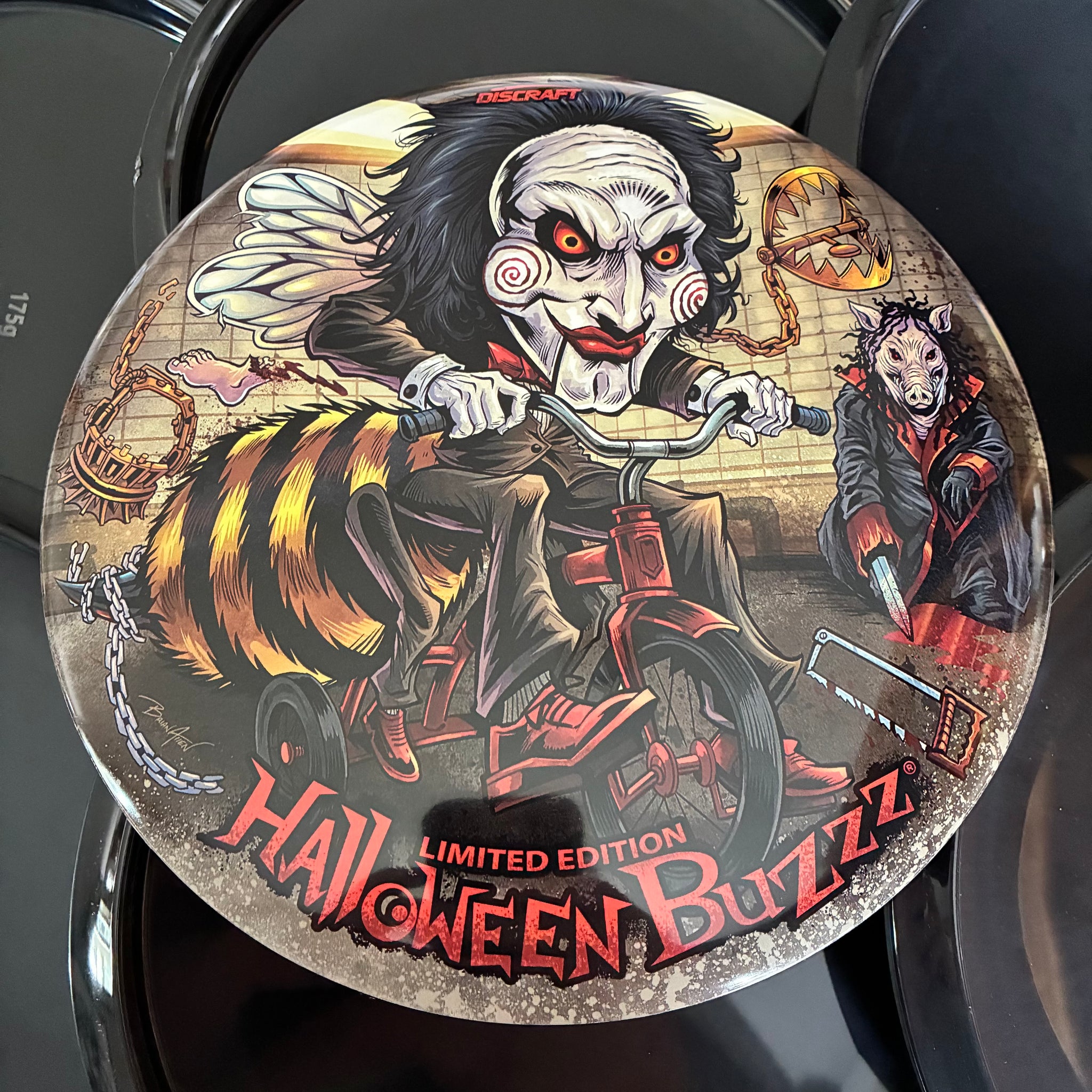 Discraft 2026 Halloween Saw Themed SuperColor ESP Buzzz 5/4/-1/1