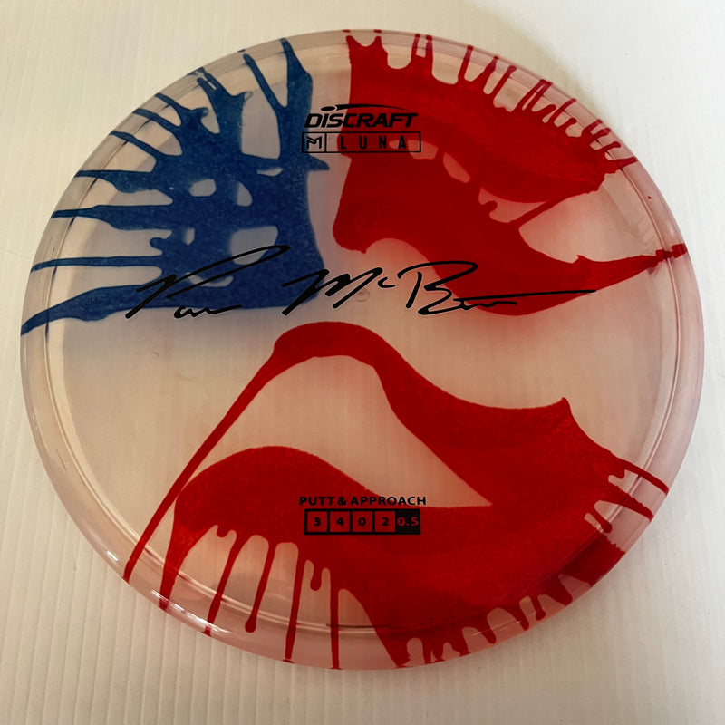 Discraft Paul McBeth American Flag Fly Dye Z Luna 3/3/0/3