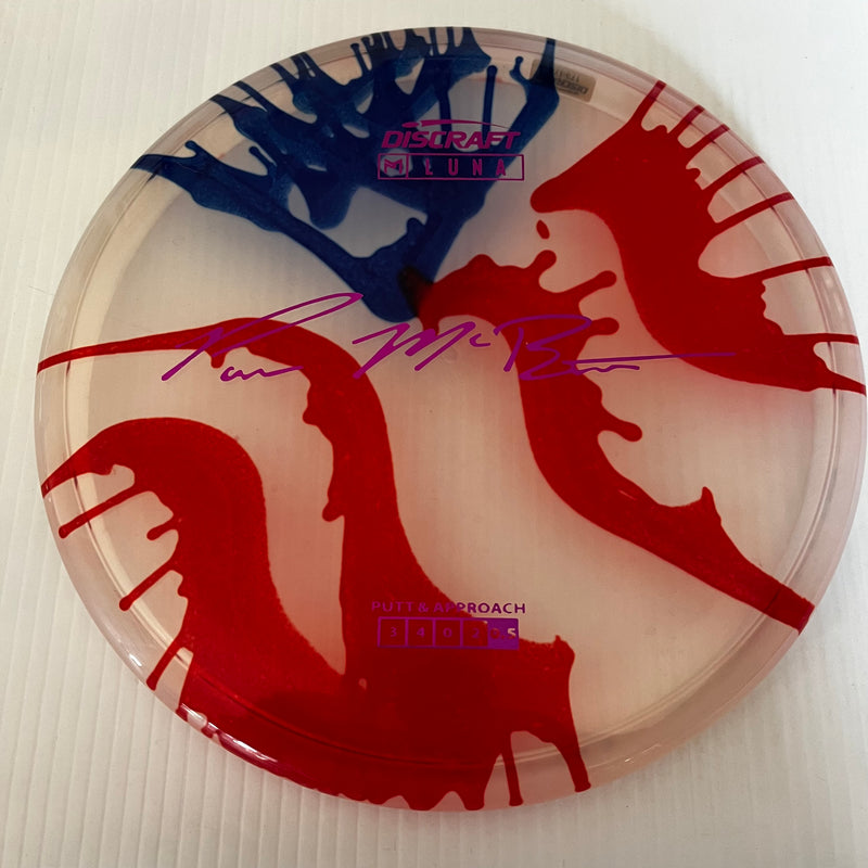 Discraft Paul McBeth American Flag Fly Dye Z Luna 3/3/0/3