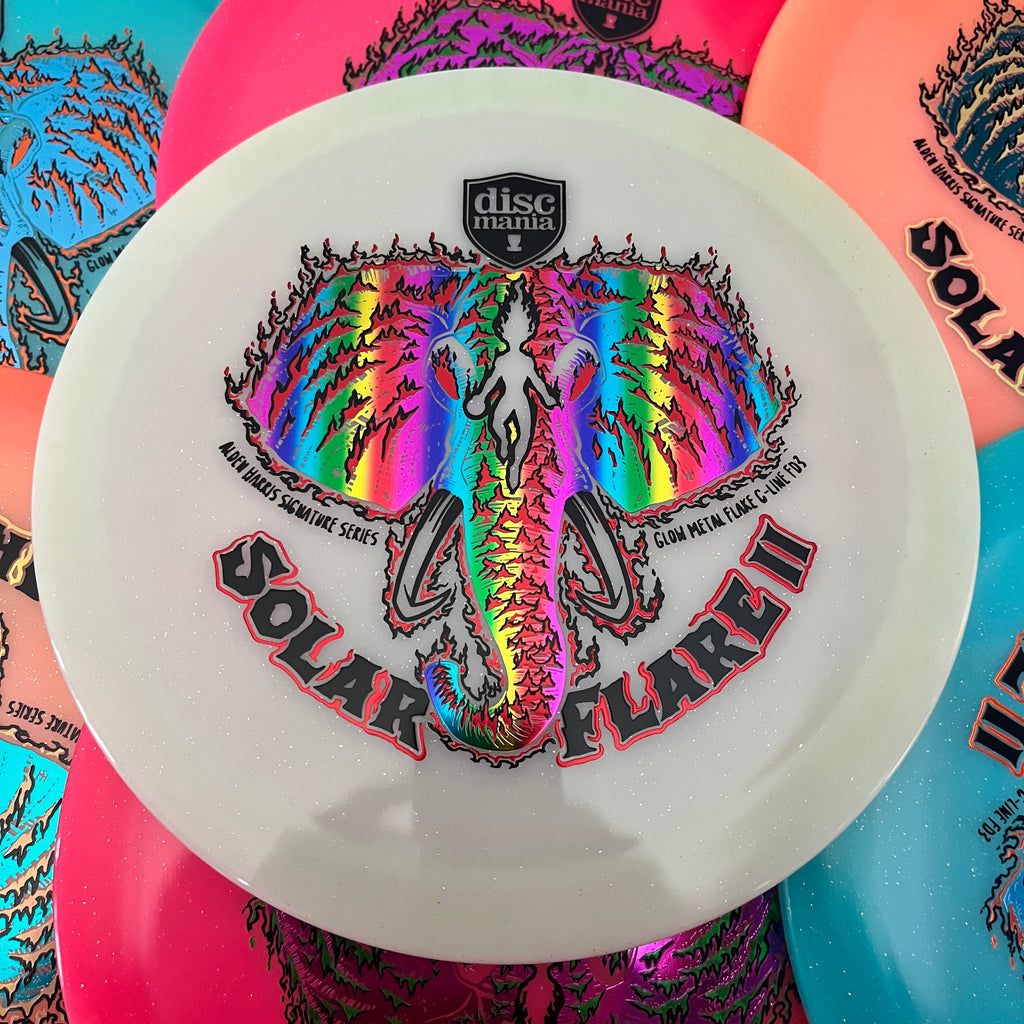 Discmania 2025 Alden Harris Signature Series Solar Flare 2 Glow Metal Flake C-Line FD3 9/4/0/3